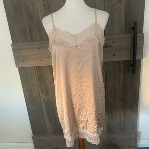 NWOT Forever 21 Nude Lace Sleep Dress